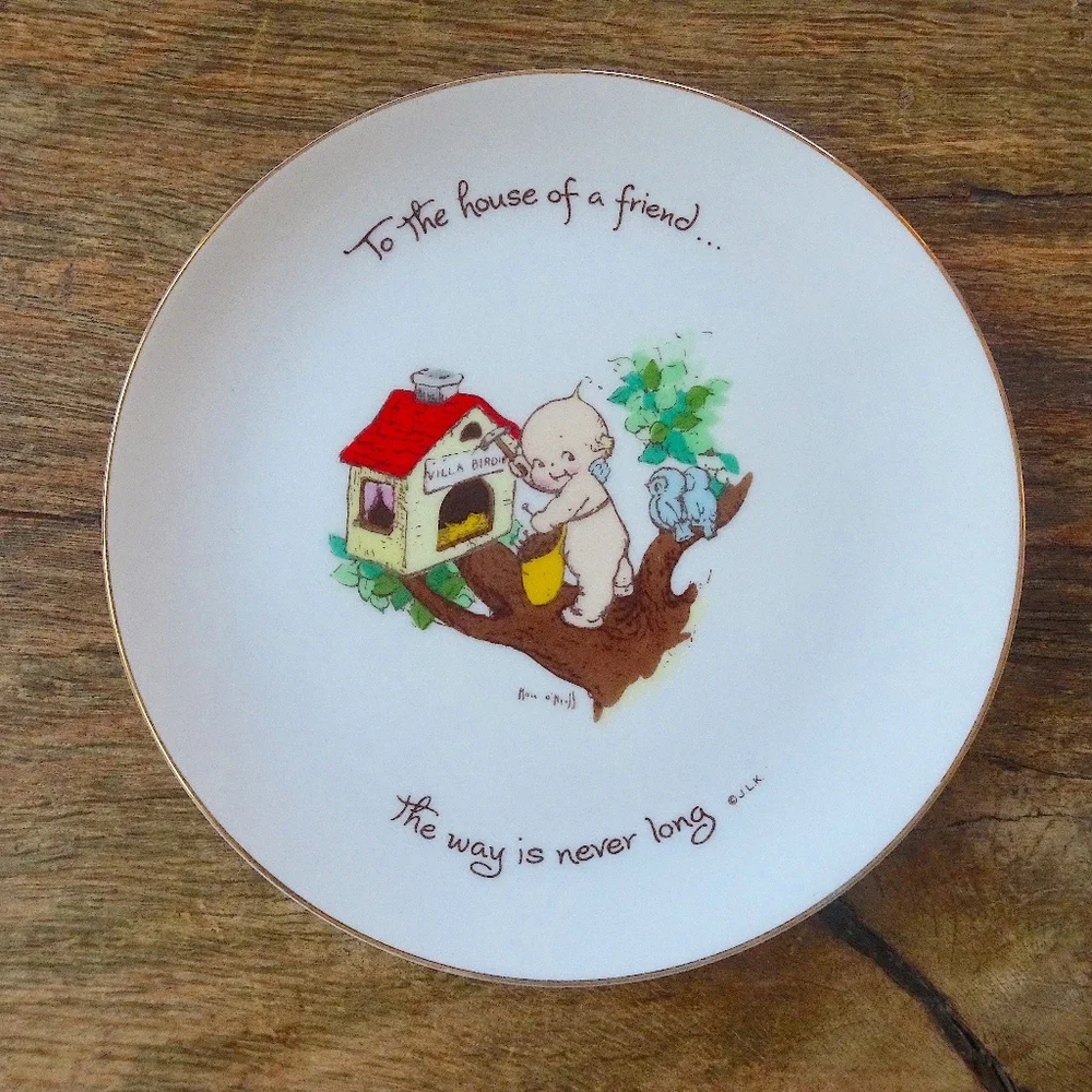 Vintage '70s Kewpie Collector's Edition Decorative Collectible Porcelain Plate - Picture 1 of 5